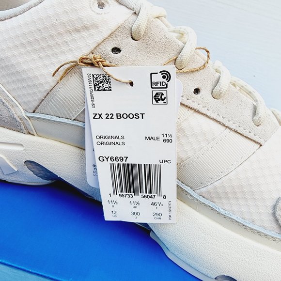 New Adidas Originals ZX 22 Boost Running Shoes Sneakers - Cream White GY6697 12 main image 8